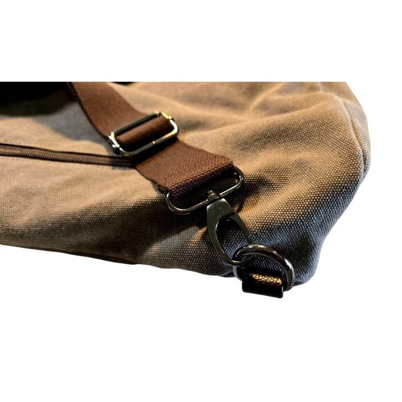 MyHozee Gray Canvas Interchangeable Shoulder Bag To Backpack w/Adjustable Strap - Picture 10 of 16